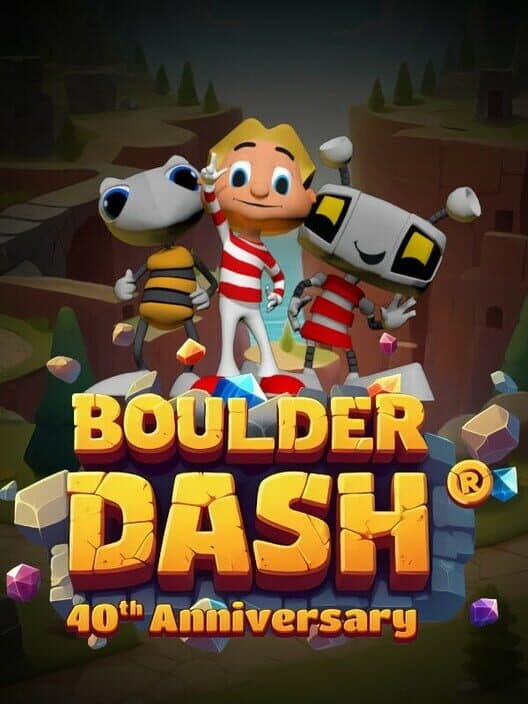 Boulder Dash 40th Anniversary cover art