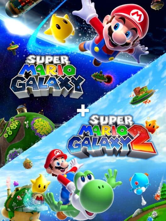Super Mario Galaxy + Super Mario Galaxy 2 cover art